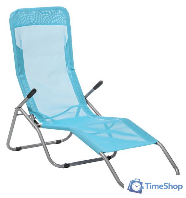 Шезлонг Sundays ZC-CL005-1 (голубой) - Изображение №1 — Интернет-магазин Time-Shop