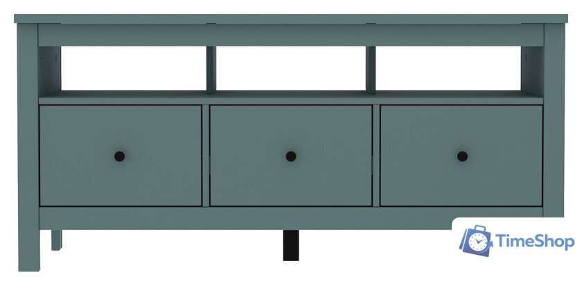 Тумба Mio Tesoro Сага 3 ящика 2.08.03.090.6 (темно-бирюзовый) - Изображение №3 — Интернет-магазин Time-Shop