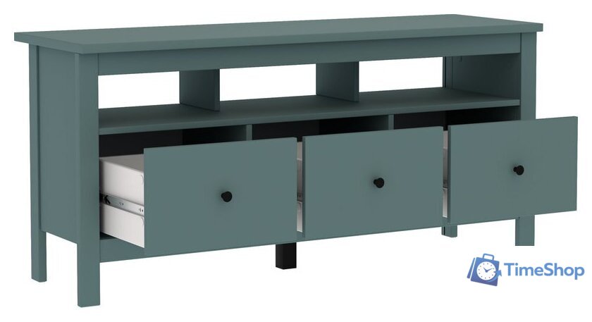 Тумба Mio Tesoro Сага 3 ящика 2.08.03.090.6 (темно-бирюзовый) - Изображение №2 — Интернет-магазин Time-Shop