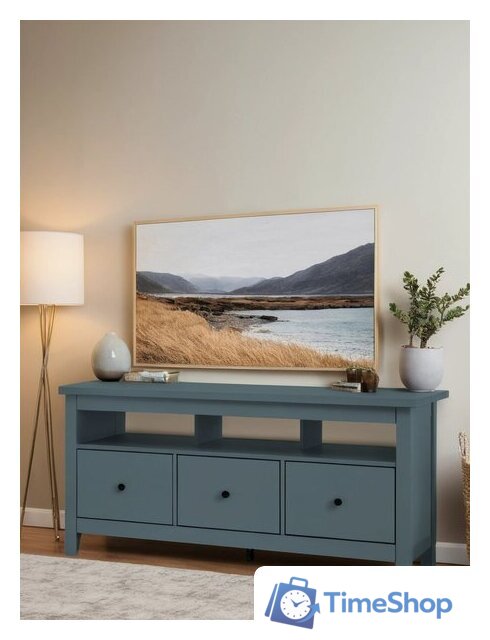 Тумба Mio Tesoro Сага 3 ящика 2.08.03.090.6 (темно-бирюзовый) - Изображение №5 — Интернет-магазин Time-Shop