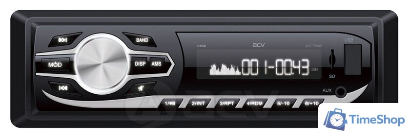 USB-магнитола ACV AVS-1724W - Изображение №1 — Интернет-магазин Time-Shop