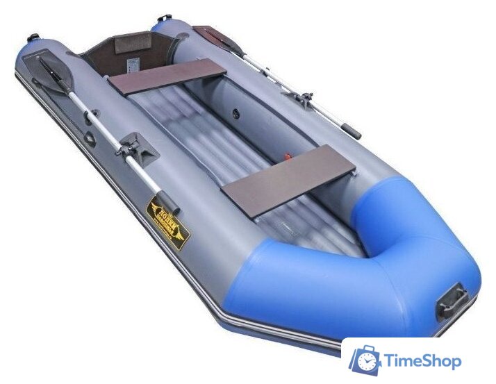 Моторно-гребная лодка Муссон 2800 НД (серый/синий) - Изображение №4 — Интернет-магазин Time-Shop