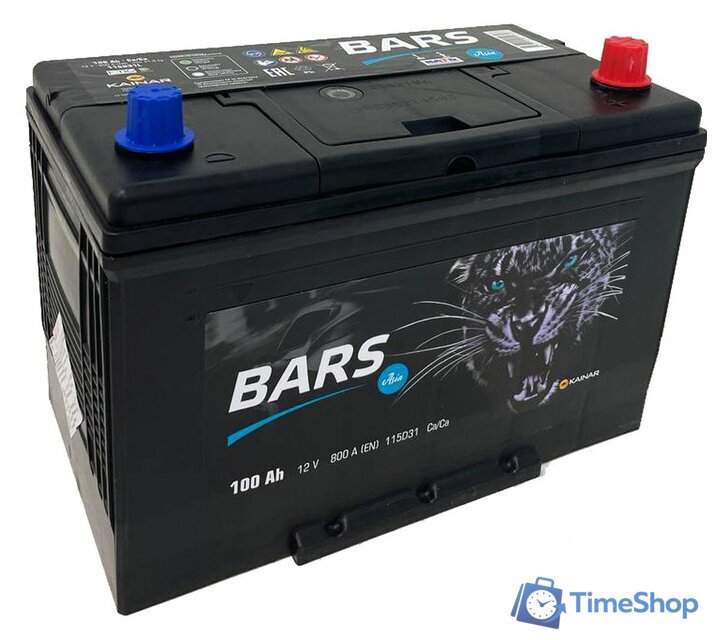 Автомобильный аккумулятор BARS Asia 100 JR+ (100 А·ч) - Изображение №1 — Интернет-магазин Time-Shop