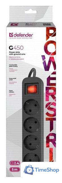 Удлинитель Defender G450 - Изображение №4 — Интернет-магазин Time-Shop