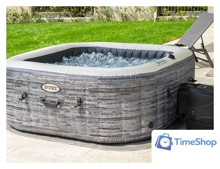 Надувной бассейн Intex Greystone Deluxe 28452 (196х71) - Изображение №4 — Интернет-магазин Time-Shop