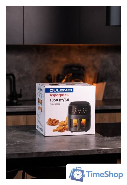 Аэрогриль (аэрофритюрница) Oulemei OLM-KZF002 (черный) - Изображение №8 — Интернет-магазин Time-Shop
