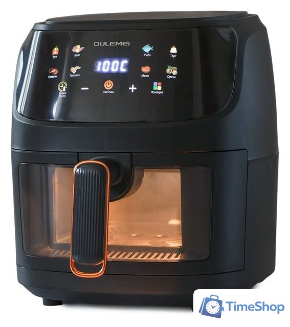 Аэрогриль (аэрофритюрница) Oulemei OLM-KZF002 (черный) - Изображение №2 — Интернет-магазин Time-Shop