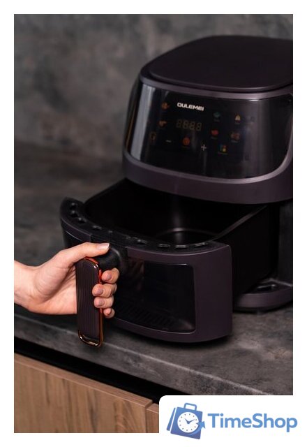 Аэрогриль (аэрофритюрница) Oulemei OLM-KZF002 (черный) - Изображение №16 — Интернет-магазин Time-Shop