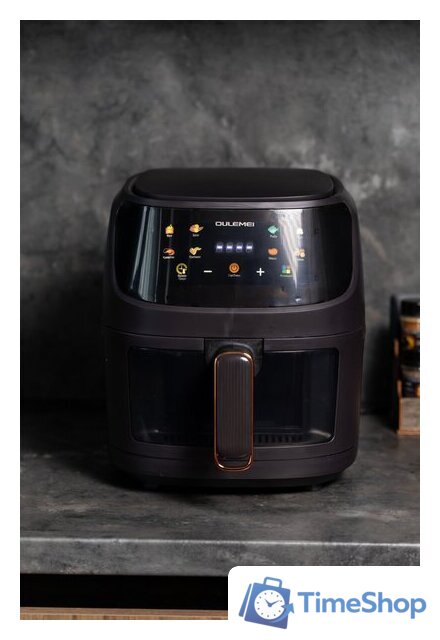 Аэрогриль (аэрофритюрница) Oulemei OLM-KZF002 (черный) - Изображение №20 — Интернет-магазин Time-Shop