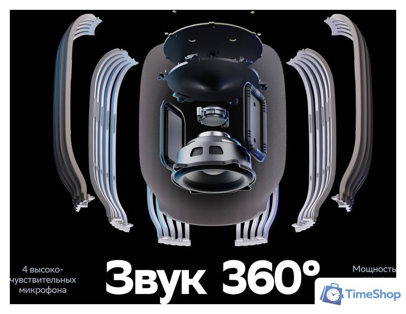 Умная колонка Sber SberBoom (галактический синий) - Изображение №4 — Интернет-магазин Time-Shop