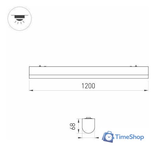 Линейный светильник Arlight ALT-LARGO-1200-30W Day4000 030991 - Изображение №7 — Интернет-магазин Time-Shop