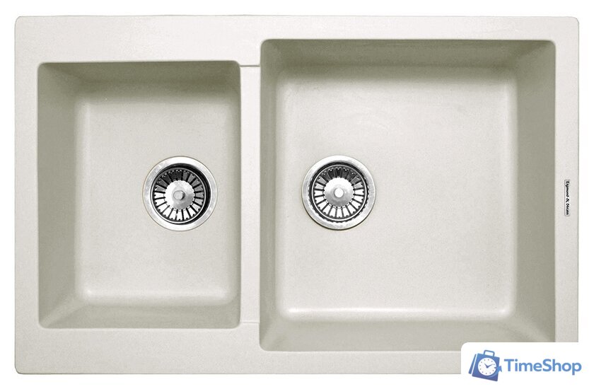 Кухонная мойка Zigmund & Shtain Rechteck 400.275 (индийская ваниль) - Изображение №1 — Интернет-магазин Time-Shop