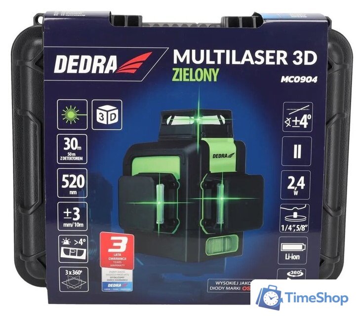 Лазерный нивелир Dedra MC0904 - Изображение №14 — Интернет-магазин Time-Shop