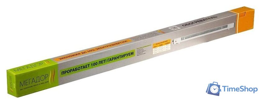 Конвектор Мегадор MG100 WL (шнур слева, белый) - Изображение №8 — Интернет-магазин Time-Shop