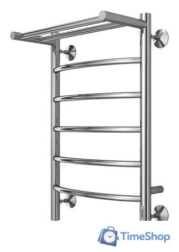 Полотенцесушитель TERMINUS Классик П6 400x650 с полкой нп электро (хром) - Изображение №2 — Интернет-магазин Time-Shop