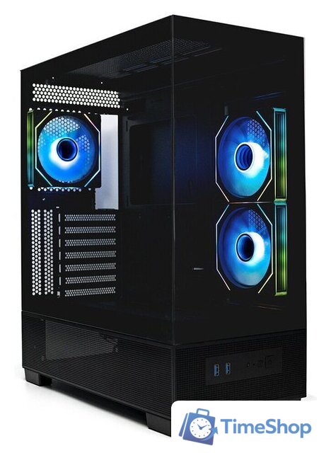 Корпус XASTRA Q500 6ARGB-C10-UC (черный) - Изображение №3 — Интернет-магазин Time-Shop