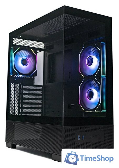 Корпус XASTRA Q500 6ARGB-C10-UC (черный) - Изображение №4 — Интернет-магазин Time-Shop