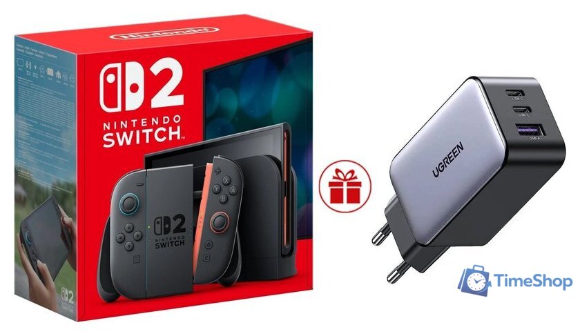 Игровая приставка Nintendo Switch 2 + зарядное устройство Ugreen CD244 10335 по акции - Изображение №1 — Интернет-магазин Time-Shop