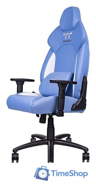 Игровое (геймерское) кресло Thermaltake V Comfort (синий/белый) - Изображение №2 — Интернет-магазин Time-Shop