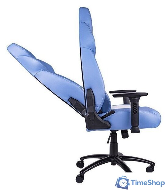 Игровое (геймерское) кресло Thermaltake V Comfort (синий/белый) - Изображение №7 — Интернет-магазин Time-Shop