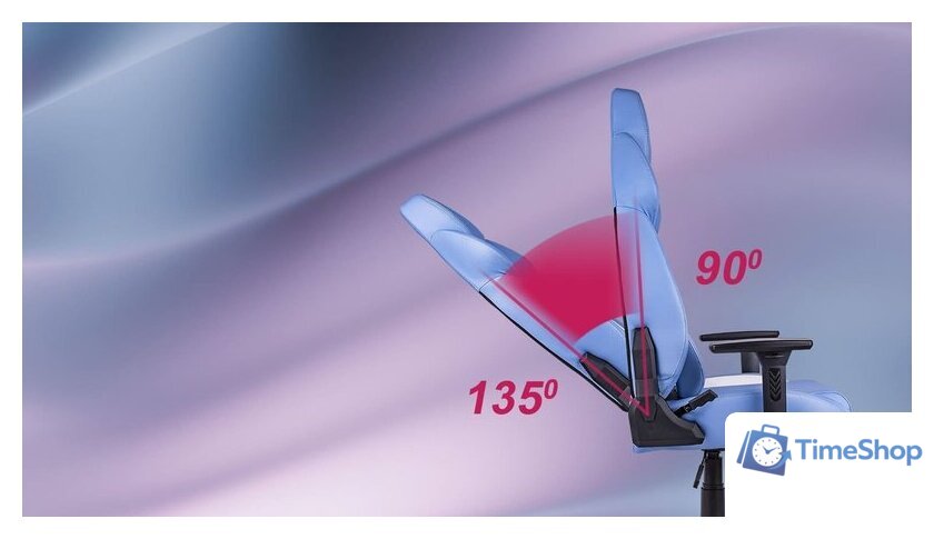 Игровое (геймерское) кресло Thermaltake V Comfort (синий/белый) - Изображение №14 — Интернет-магазин Time-Shop