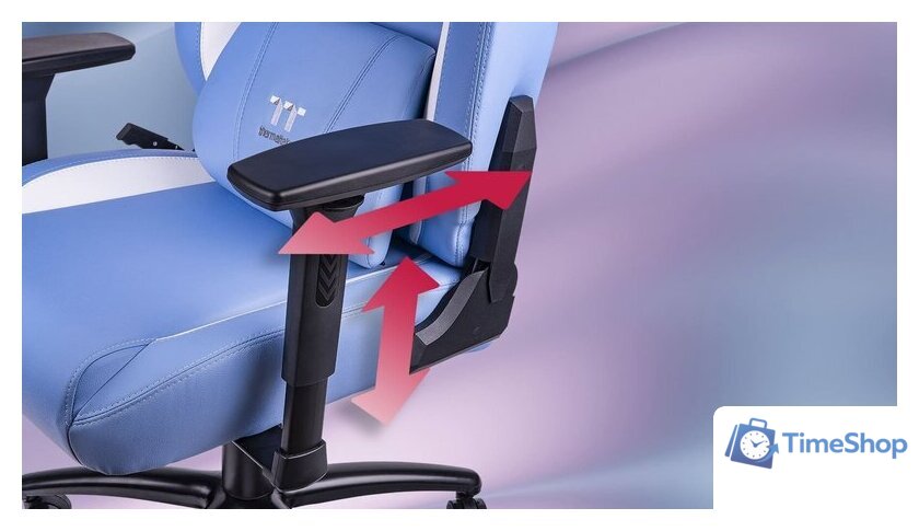 Игровое (геймерское) кресло Thermaltake V Comfort (синий/белый) - Изображение №19 — Интернет-магазин Time-Shop