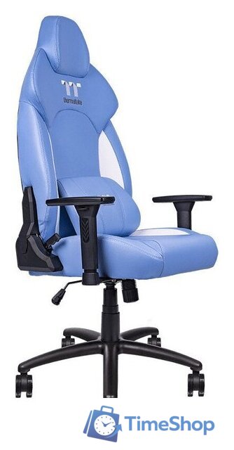 Игровое (геймерское) кресло Thermaltake V Comfort (синий/белый) - Изображение №3 — Интернет-магазин Time-Shop