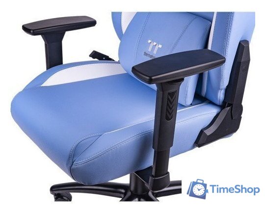 Игровое (геймерское) кресло Thermaltake V Comfort (синий/белый) - Изображение №6 — Интернет-магазин Time-Shop