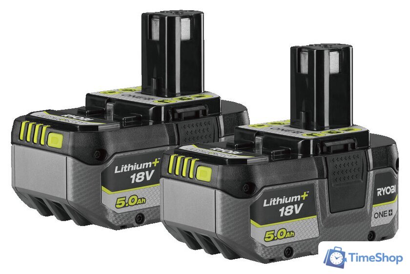 Набор аккумуляторов Ryobi RB1850X2 5133005305 (2x18В/5 Ah) - Изображение №1 — Интернет-магазин Time-Shop
