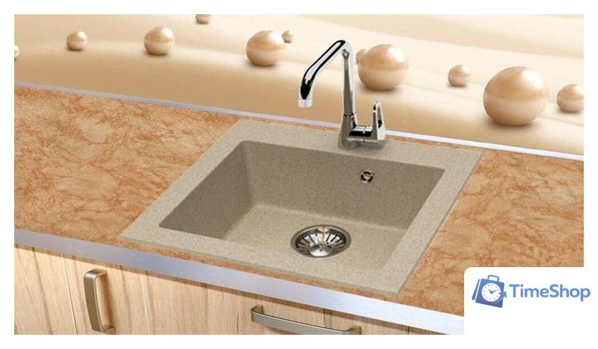 Кухонная мойка Berge BR-4803 (песочный матовый) - Изображение №2 — Интернет-магазин Time-Shop