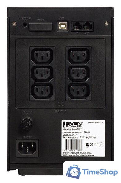 Источник бесперебойного питания SVEN Pоwer Pro+ 1000 - Изображение №2 — Интернет-магазин Time-Shop