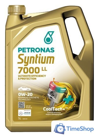 Моторное масло Petronas Syntium 7000 LL 0W-20 5л - Изображение №1 — Интернет-магазин Time-Shop