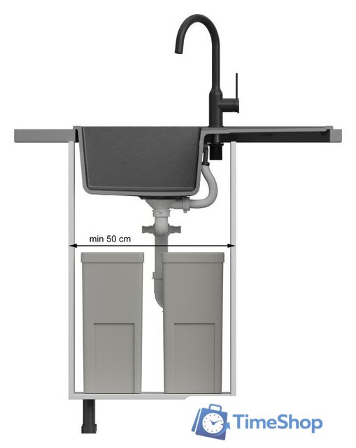 Кухонная мойка Quadron HB8203U1-BS_P2O - Изображение №4 — Интернет-магазин Time-Shop