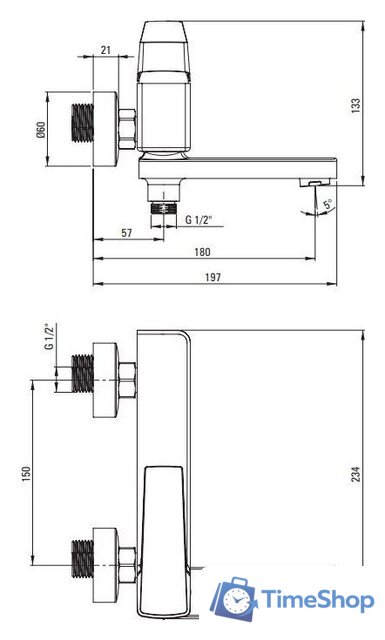 Смеситель Deante Blur Titanium BQL-D12M (титан) - Изображение №7 — Интернет-магазин Time-Shop