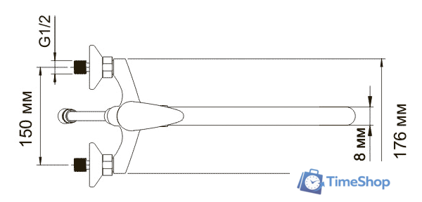 Смеситель Wasserkraft Isen 2602L - Изображение №4 — Интернет-магазин Time-Shop