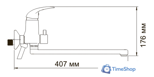 Смеситель Wasserkraft Isen 2602L - Изображение №3 — Интернет-магазин Time-Shop