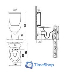 Бачок для унитаза Creavit Sedef YD.SET.032.04 - Изображение №3 — Интернет-магазин Time-Shop
