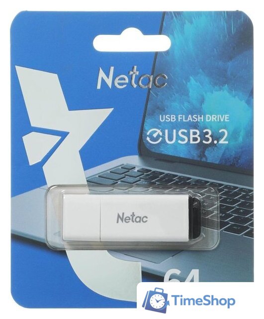 USB Flash Netac U185 USB3.2 64GB NT03U185N-064G-32WH - Изображение №5 — Интернет-магазин Time-Shop
