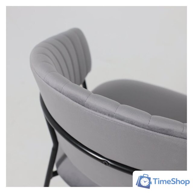 Стул с подлокотниками Алвест AV 433 (темно-серый бархат H-15/черный) - Изображение №14 — Интернет-магазин Time-Shop