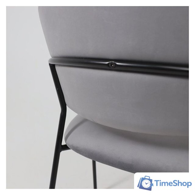 Стул с подлокотниками Алвест AV 433 (темно-серый бархат H-15/черный) - Изображение №15 — Интернет-магазин Time-Shop