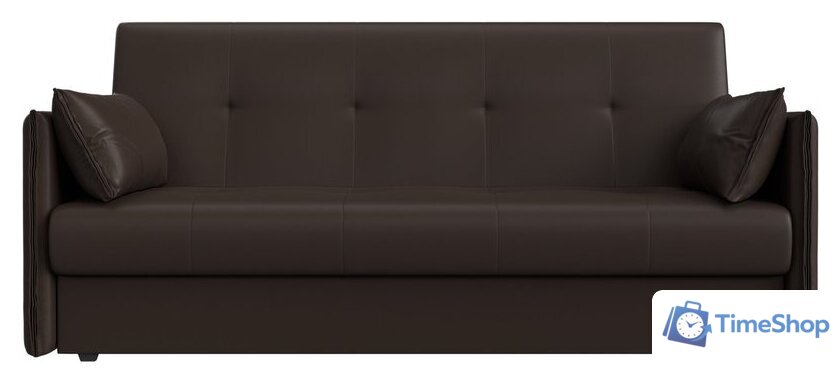 Диван Лига диванов Лига-018 117887 (экокожа коричневый) - Изображение №2 — Интернет-магазин Time-Shop