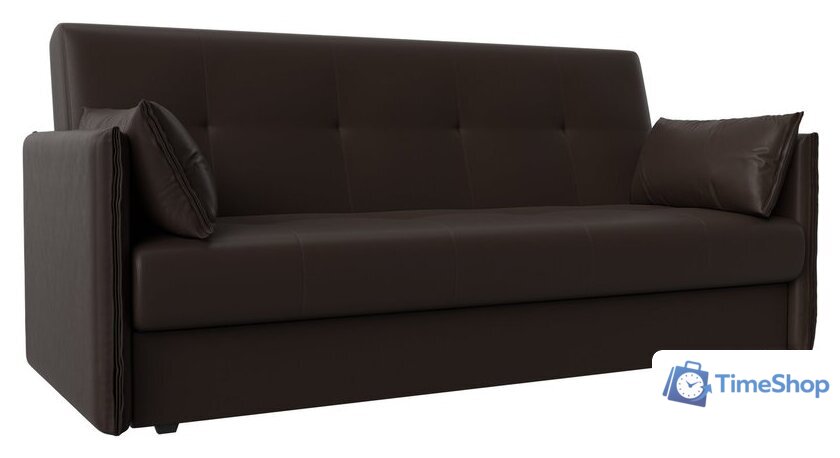 Диван Лига диванов Лига-018 117887 (экокожа коричневый) - Изображение №1 — Интернет-магазин Time-Shop