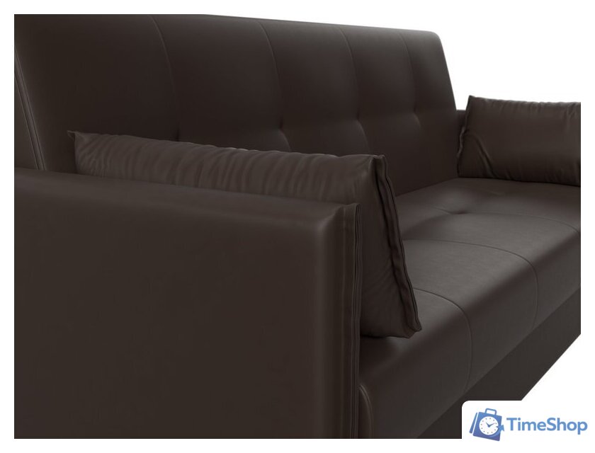 Диван Лига диванов Лига-018 117887 (экокожа коричневый) - Изображение №5 — Интернет-магазин Time-Shop