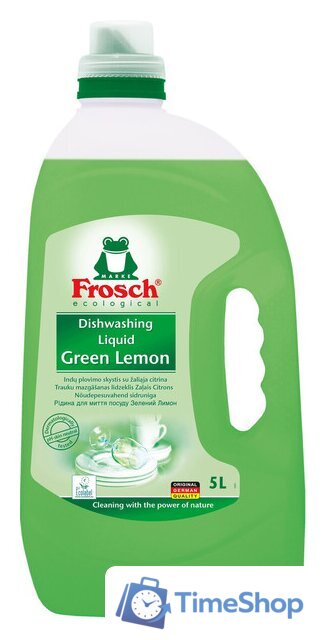 Средство для мытья посуды Frosch Лимон 5 л - Изображение №1 — Интернет-магазин Time-Shop