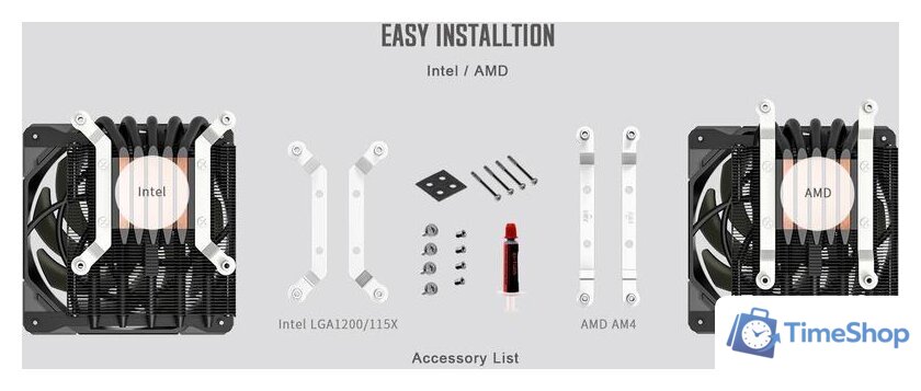 Кулер для процессора ID-Cooling IS-50X v2 - Изображение №8 — Интернет-магазин Time-Shop