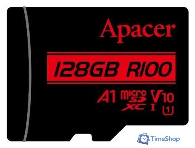 Карта памяти Apacer microSDXC AP128GMCSX10UB-R 128GB (с адаптером) - Изображение №2 — Интернет-магазин Time-Shop