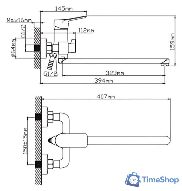 Смеситель Diadonna D168-22 - Изображение №5 — Интернет-магазин Time-Shop
