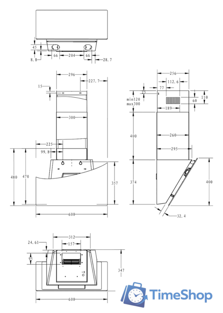Кухонная вытяжка Haier HVX-W692GW - Изображение №11 — Интернет-магазин Time-Shop