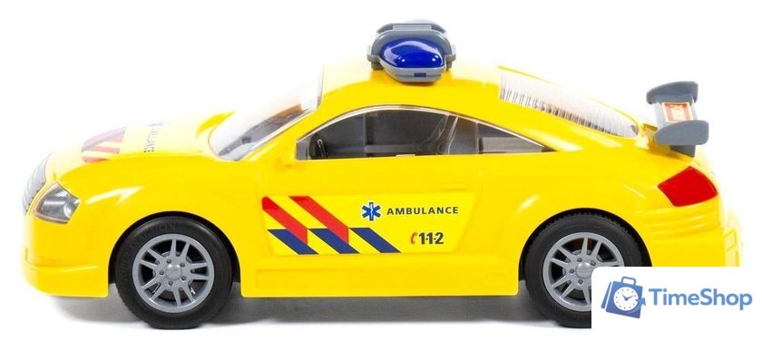 Легковой автомобиль Полесье Автомобиль скорая помощь инерционный 71293 (желтый) - Изображение №2 — Интернет-магазин Time-Shop