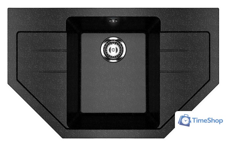 Кухонная мойка Ulgran U-609 (308 черный) - Изображение №1 — Интернет-магазин Time-Shop